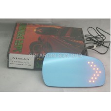 Nissan Cefiro A32 Blue Side Mirror w LED Signal